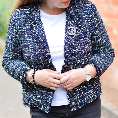 chanel tweed jacket 2019 price|chanel tweed jacket zara.